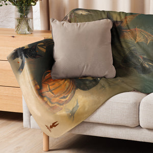 "Tricky Treators" Sherpa blanket