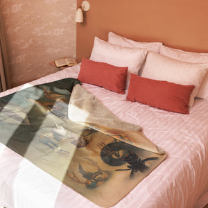 "Tricky Treators" Sherpa blanket
