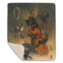 "Tricky Treators" Sherpa blanket
