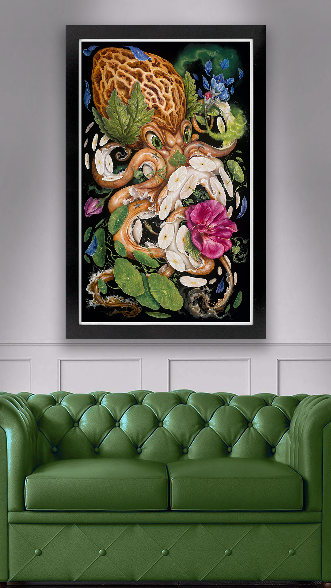 スコロクト　SCOLOCT canvas art The Octopus Gardener