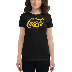 Women's "Enjoy Craola" (Weathered Yellow) Short Sleeve T-shirt
