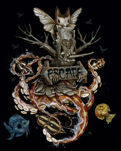 "The Sweetheart Tree" (hand embellished)