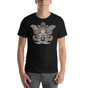 "Moth Clock" Tan Unisex t-shirt
